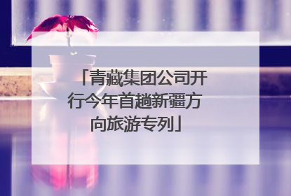 青藏集团公司开行今年首趟新疆方向旅游专列