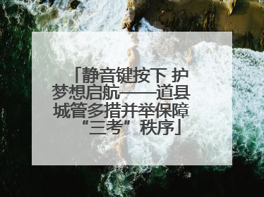 静音键按下 护梦想启航——道县城管多措并举保障“三考”秩序