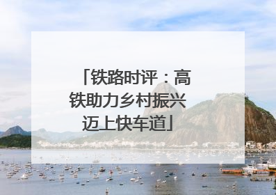 铁路时评：高铁助力乡村振兴迈上快车道