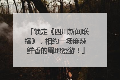 锁定《四川新闻联播》，相约一场麻辣鲜香的蜀地漫游！