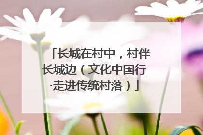 长城在村中，村伴长城边（文化中国行·走进传统村落）