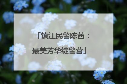镇江民警陈茜：最美芳华绽警营
