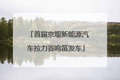首届京堰新能源汽车拉力赛鸣笛发车