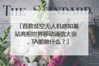 首款低空无人机感知基站亮相世界移动通信大会，TA能做什么？