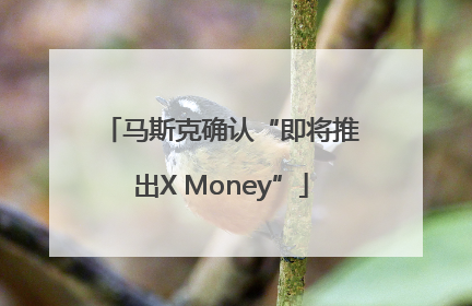 马斯克确认“即将推出X Money”
