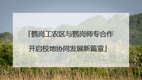 鹤岗工农区与鹤岗师专合作 开启校地协同发展新篇章