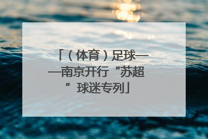 （体育）足球——南京开行“苏超”球迷专列