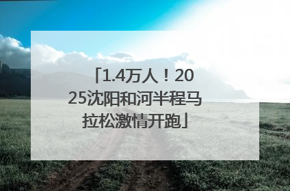 1.4万人！2025沈阳和河半程马拉松激情开跑