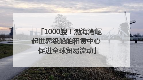 1000艘！渤海湾崛起世界级船舶租赁中心 促进全球贸易流动