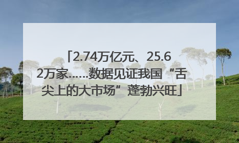 2.74万亿元、25.62万家……数据见证我国“舌尖上的大市场”蓬勃兴旺