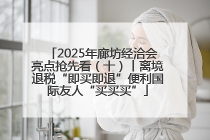 2025年廊坊经洽会亮点抢先看（十）丨离境退税“即买即退”便利国际友人“买买买”