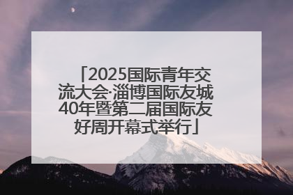 2025国际青年交流大会·淄博国际友城40年暨第二届国际友好周开幕式举行