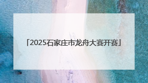 2025石家庄市龙舟大赛开赛