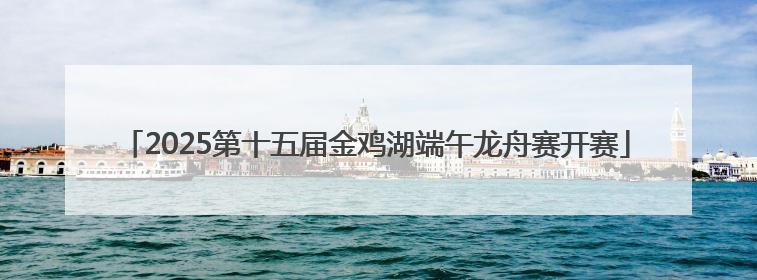 2025第十五届金鸡湖端午龙舟赛开赛