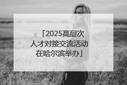 2025高层次人才对接交流活动在哈尔滨举办