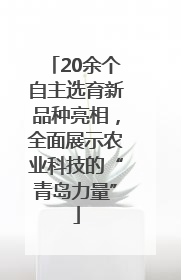 20余个自主选育新品种亮相，全面展示农业科技的“青岛力量”
