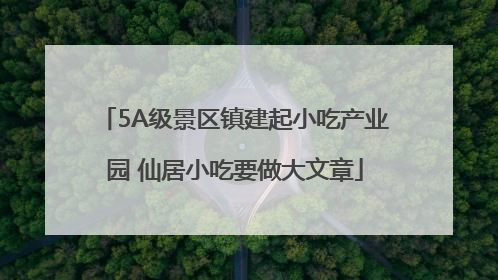5A级景区镇建起小吃产业园 仙居小吃要做大文章