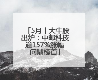 5月十大牛股出炉：中邮科技逾157%涨幅问鼎榜首